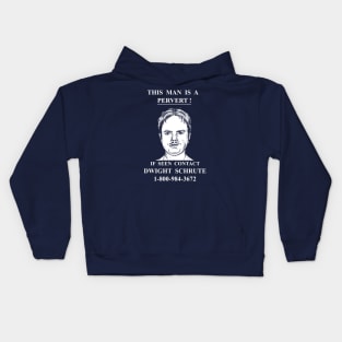 If Seen Contact Dwight Schrute Kids Hoodie